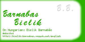 barnabas bielik business card